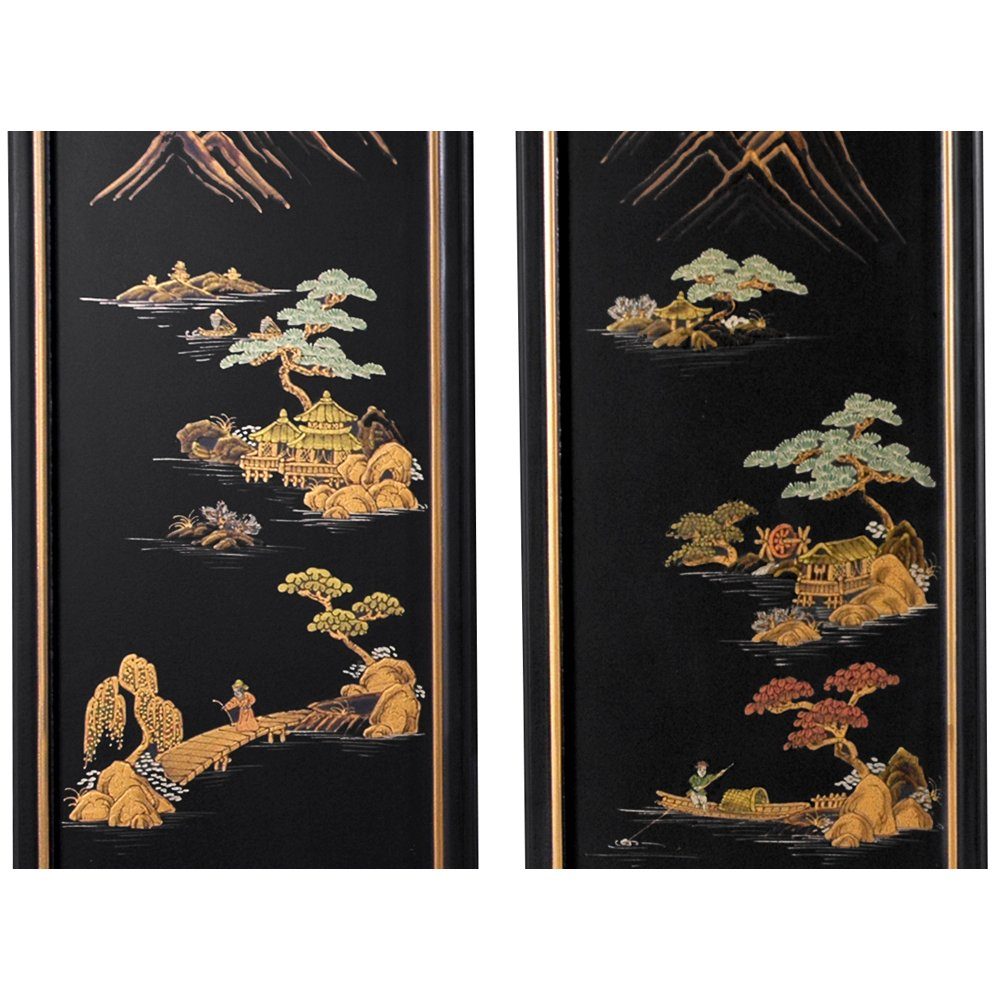 Japanese Landscape Wall Plaques