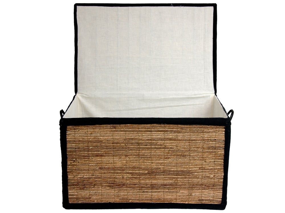 Banana Leaf Woven Folding Storage Trunk  