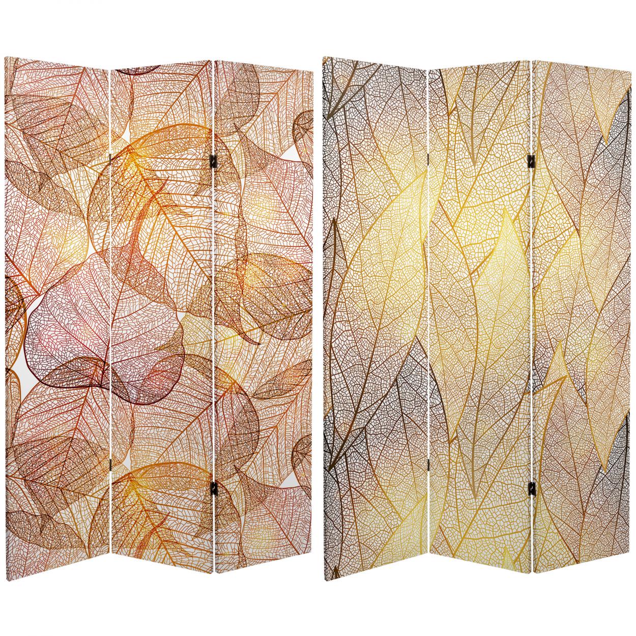 Buy 6 ft. Tall Double Sided Ethereal Leaves Canvas Room Divider Online  (CAN-LEAF)