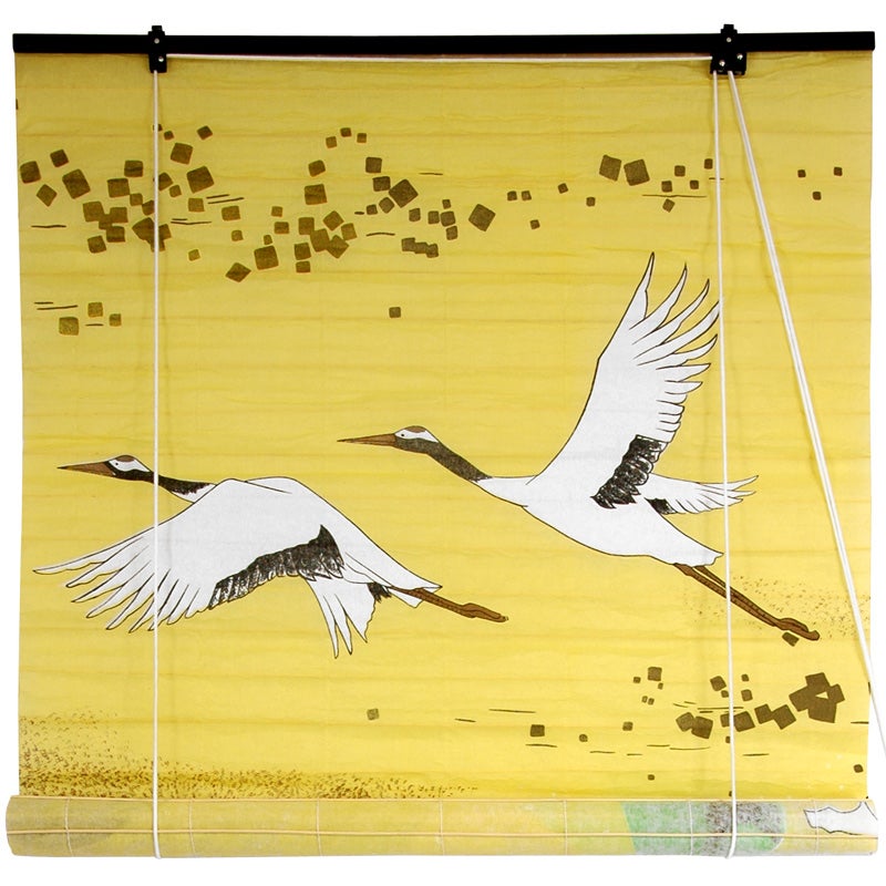 Made of shoji rice paper. Easy to hang and operate. 36 Wide. 72 Tall 