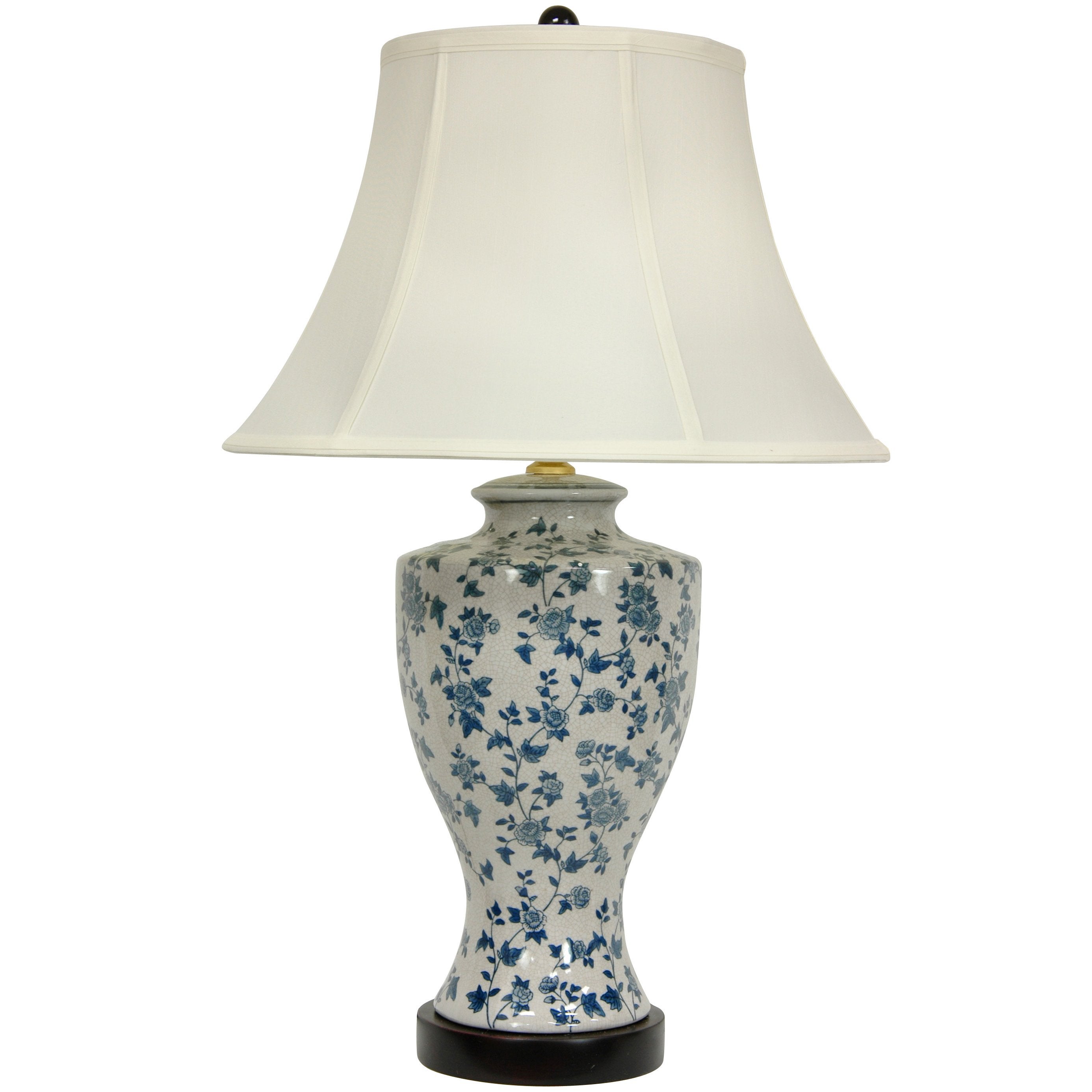 Buy 27&quot; Blue and White Flower Vine Lamp Online (JCOX8500