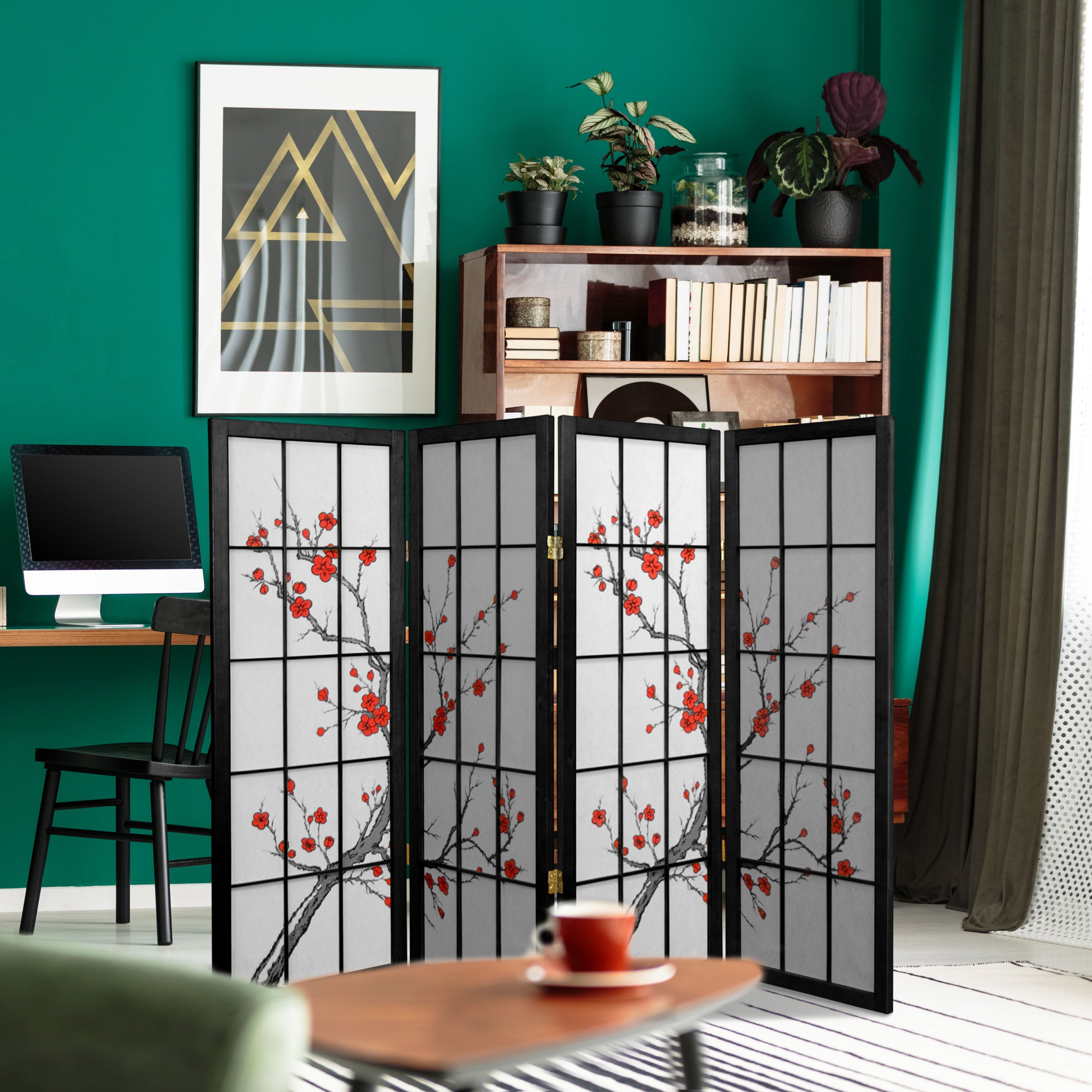 Buy 4 ft. Tall Cherry Blossom Shoji Screen Online (SSCLCBLSS