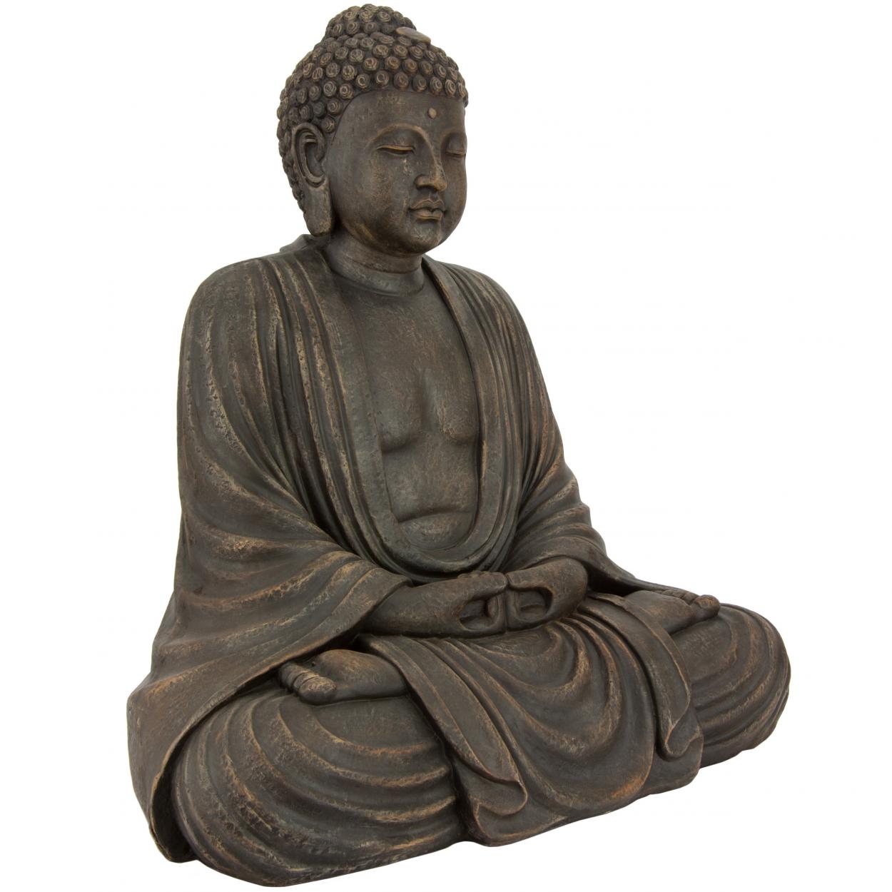 Statua Buddha deco figura Amithaba seduto alta 40 cm